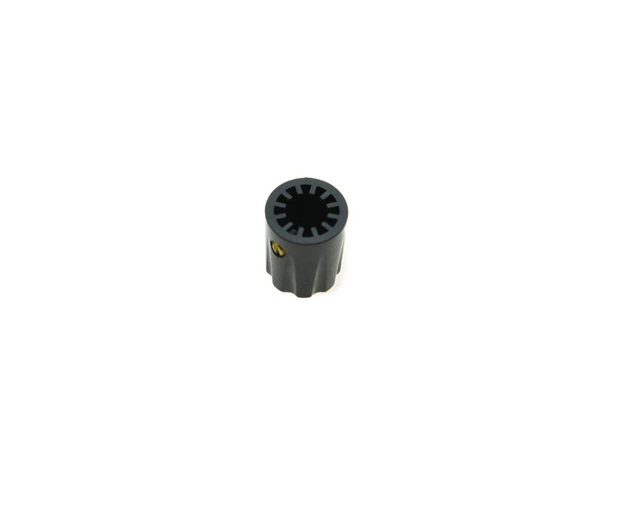 Kaish 10Pcs Black Guitar Scalloped Edge Amplifier Knob Cylinder Effect Pedal Knobs